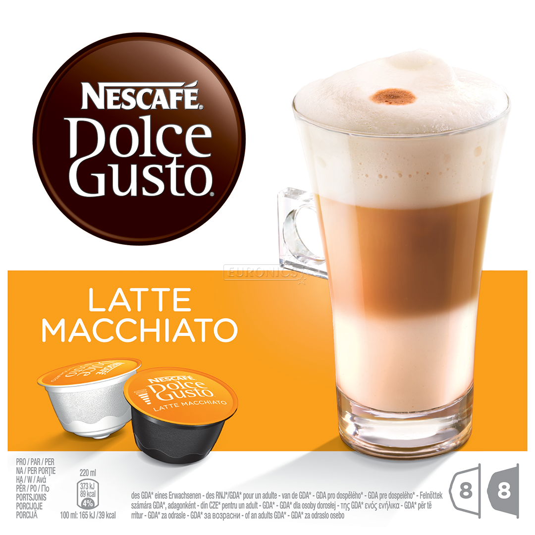 Coffee capsules Nescafe Dolce Gusto Latte Macchiato, Nestle, 5011546498386