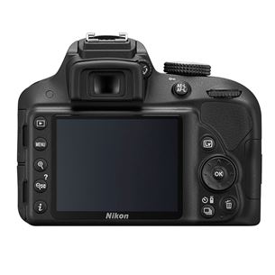 Spoguļkamera D3300 ar 18-105 mm VR objektīvu, Nikon