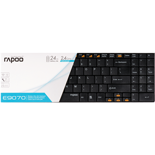 Bezvadu klaviatūra E9070, Rapoo / RUS