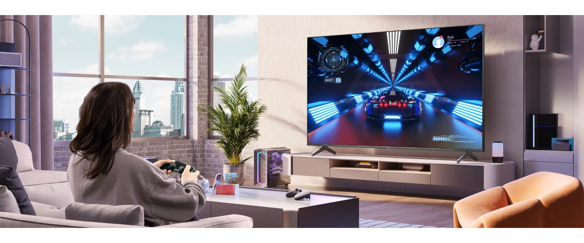 Hisense E7Q PRO QLED televizors pie sienas - Euronics