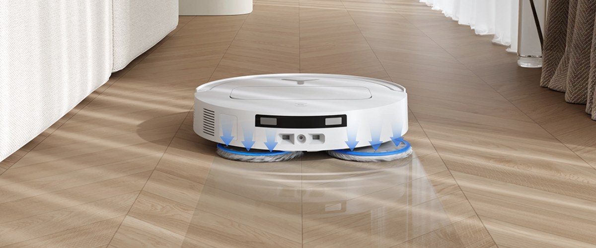 Ecovacs Deebot T50 PRO OMNI robots putekļu sūcējs tīra grīdu ar rotējošiem mopiem