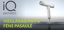 Jaunais GA.MA iQ Perfetto - pasaulē vieglākais matu fēns